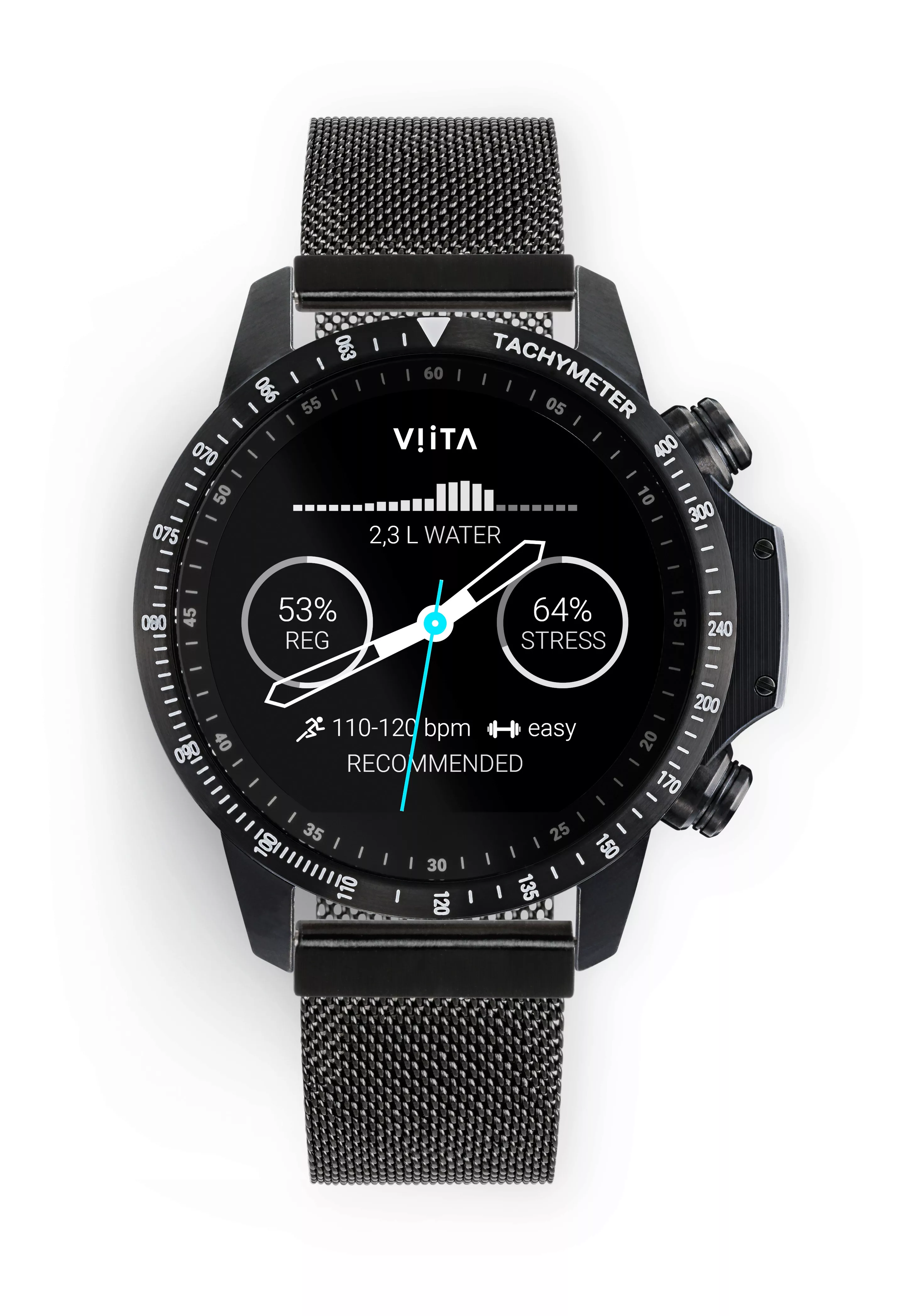 Viita Act HRV Tachy schw/schw Mesh ST05W7022 Smartwatch günstig online kaufen