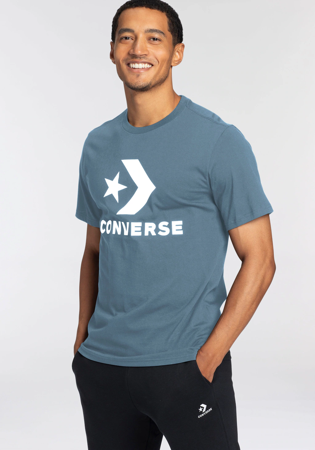 Converse T-Shirt "CONVERSE GO-TO STAR CHEVRON LOGO STANDARD-FIT T-SHIRT", U günstig online kaufen