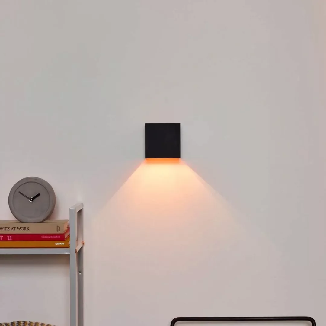 Eckige Wandleuchte Xio in schwarz, G9, mit verstellbarem Lichtkegel günstig online kaufen