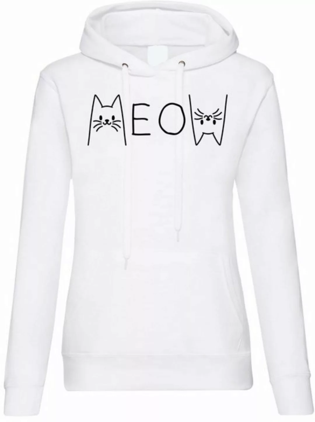 Youth Designz Kapuzenpullover MEOW Damen Hoodie Pullover mit modischem Fron günstig online kaufen