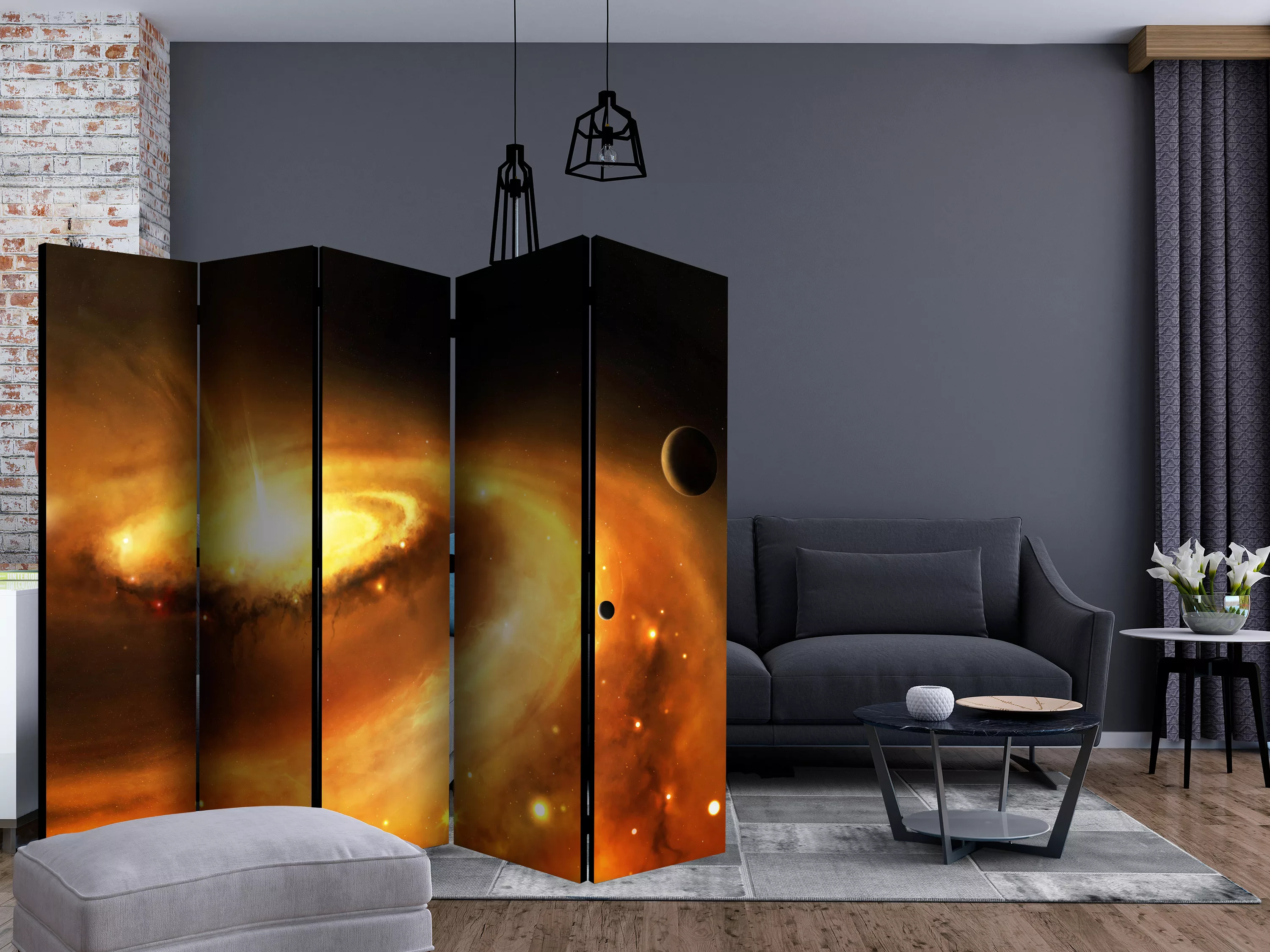 5-teiliges Paravent - Galactic Center Of The Milky Way Ii [room Dividers] günstig online kaufen