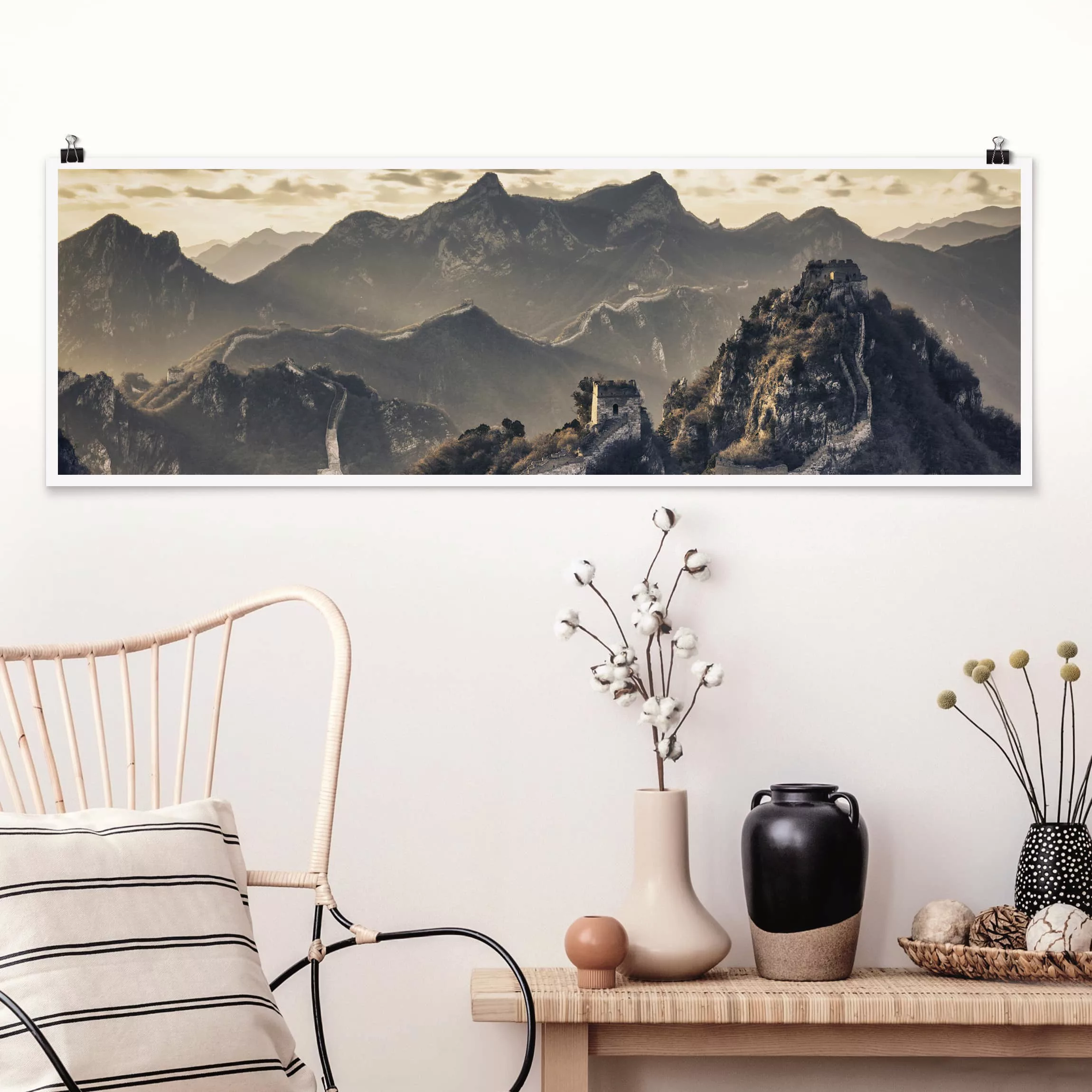 Panorama Poster Die große chinesische Mauer günstig online kaufen