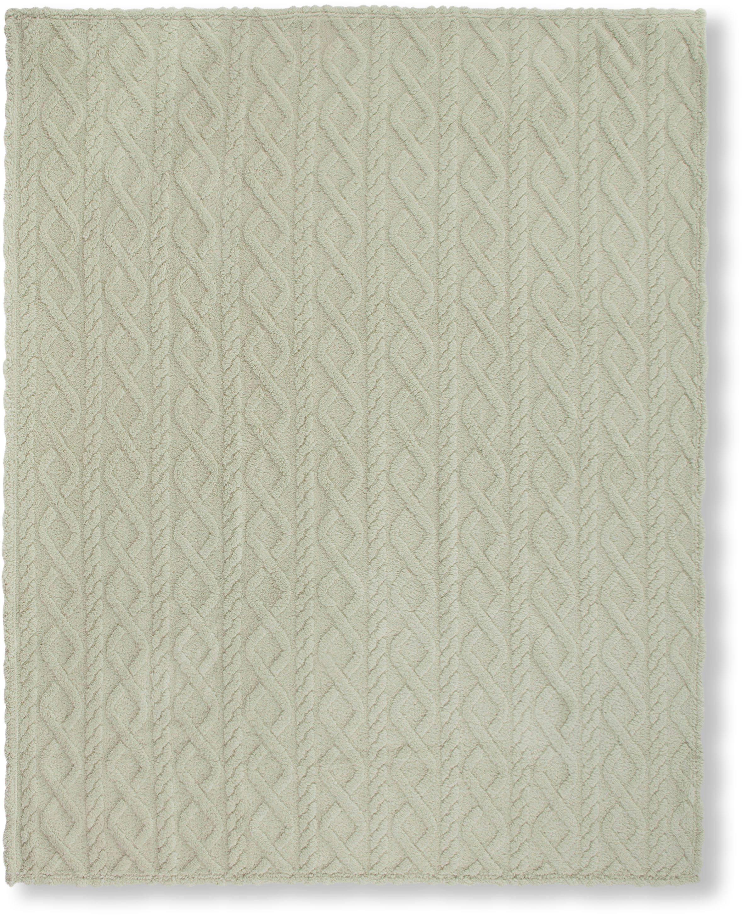 Descanso Plaid »Jacquard teddy«, Weich, Kuscheldecke, Wohndecke, Teddy, Jac günstig online kaufen
