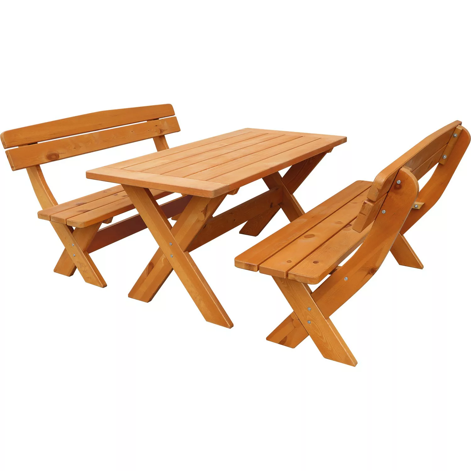 Wilk Gartenmöbel-Set Bavaria 3-teilig Honigbraun FSC günstig online kaufen