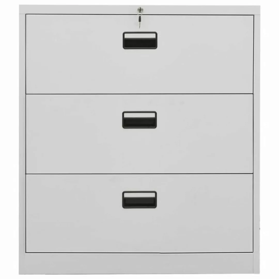 furnicato Aktenschrank Hellgrau 90x46x103 cm Stahl günstig online kaufen