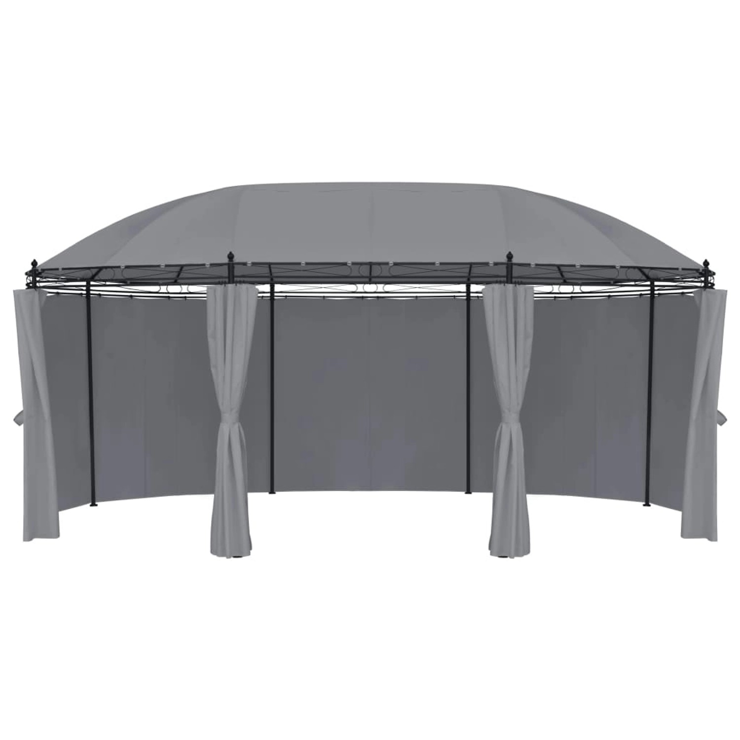 vidaXL Pavillon mit Vorhängen 520x349x255 cm Anthrazit günstig online kaufen