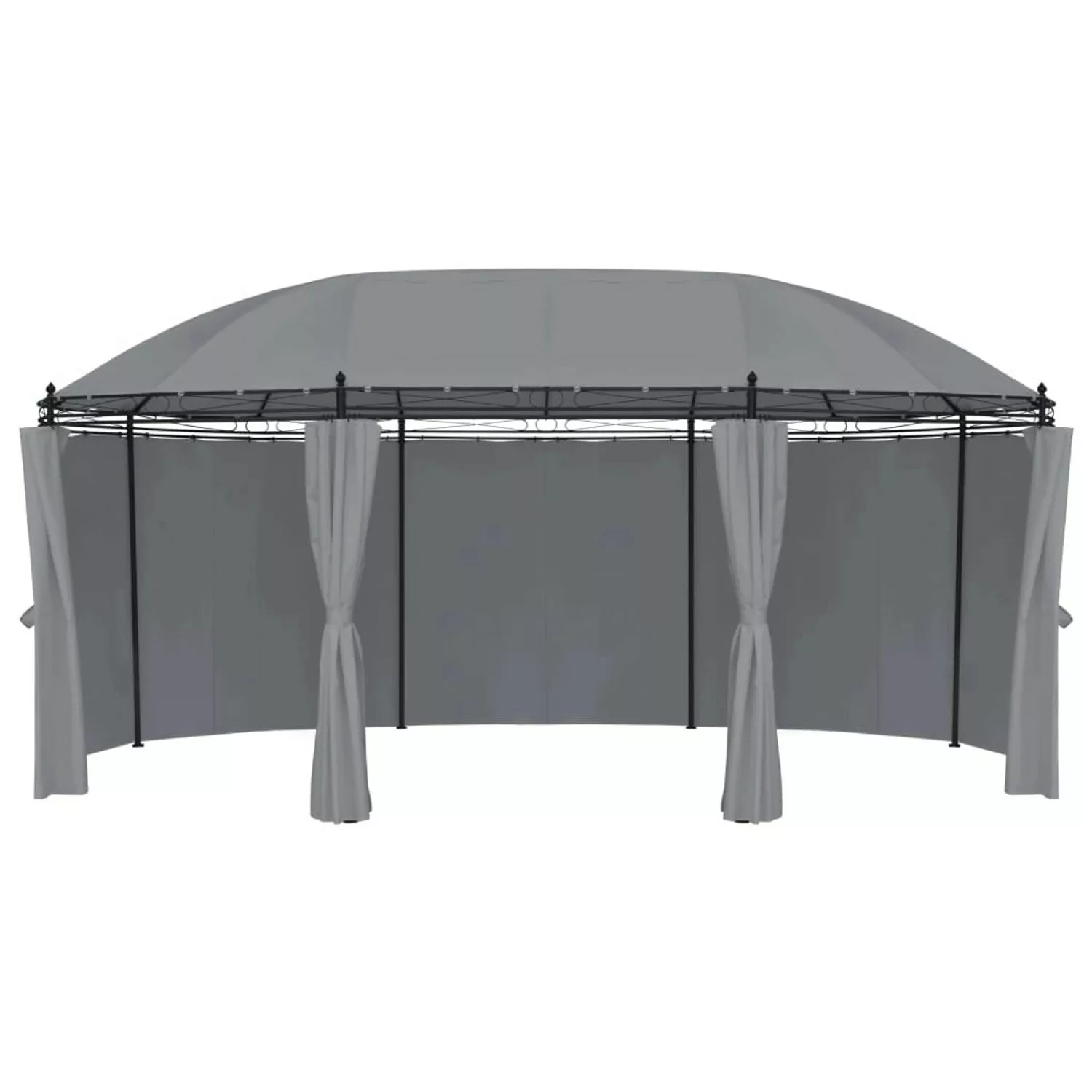 vidaXL Pavillon mit Vorhängen 520x349x255 cm Anthrazit günstig online kaufen