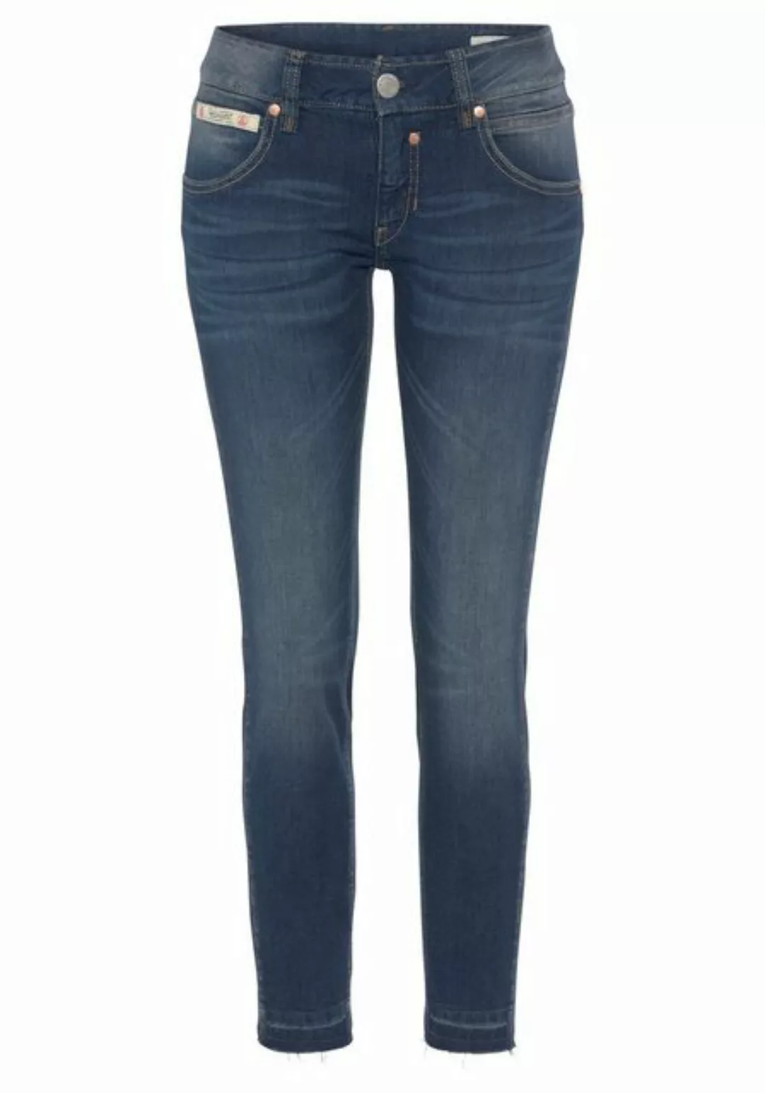 Herrlicher Slim-fit-Jeans TOUCH in 7/8 Länge und ausgefranstem Hosensaum günstig online kaufen