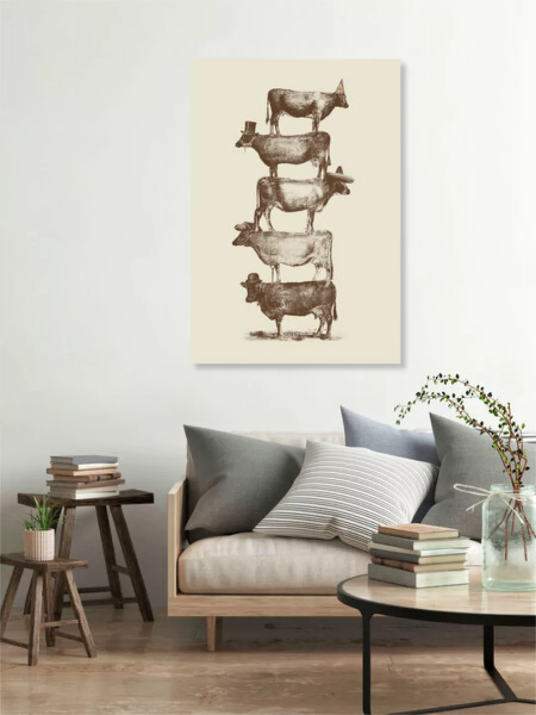 Poster / Leinwandbild - Cow Cow Nuts günstig online kaufen