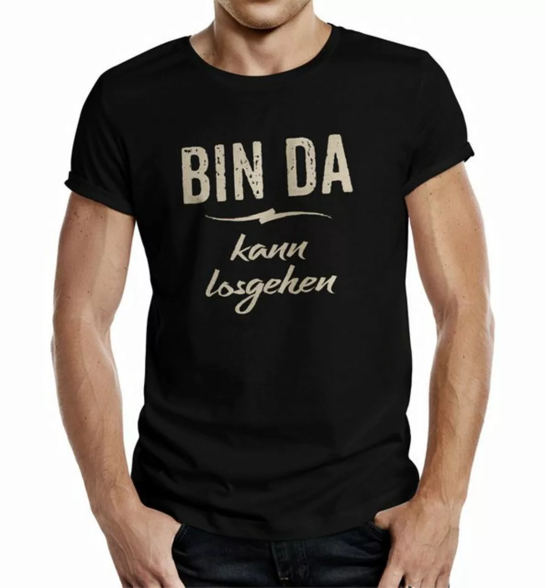 RAHMENLOS® T-Shirt Bin da, kann losgehen günstig online kaufen