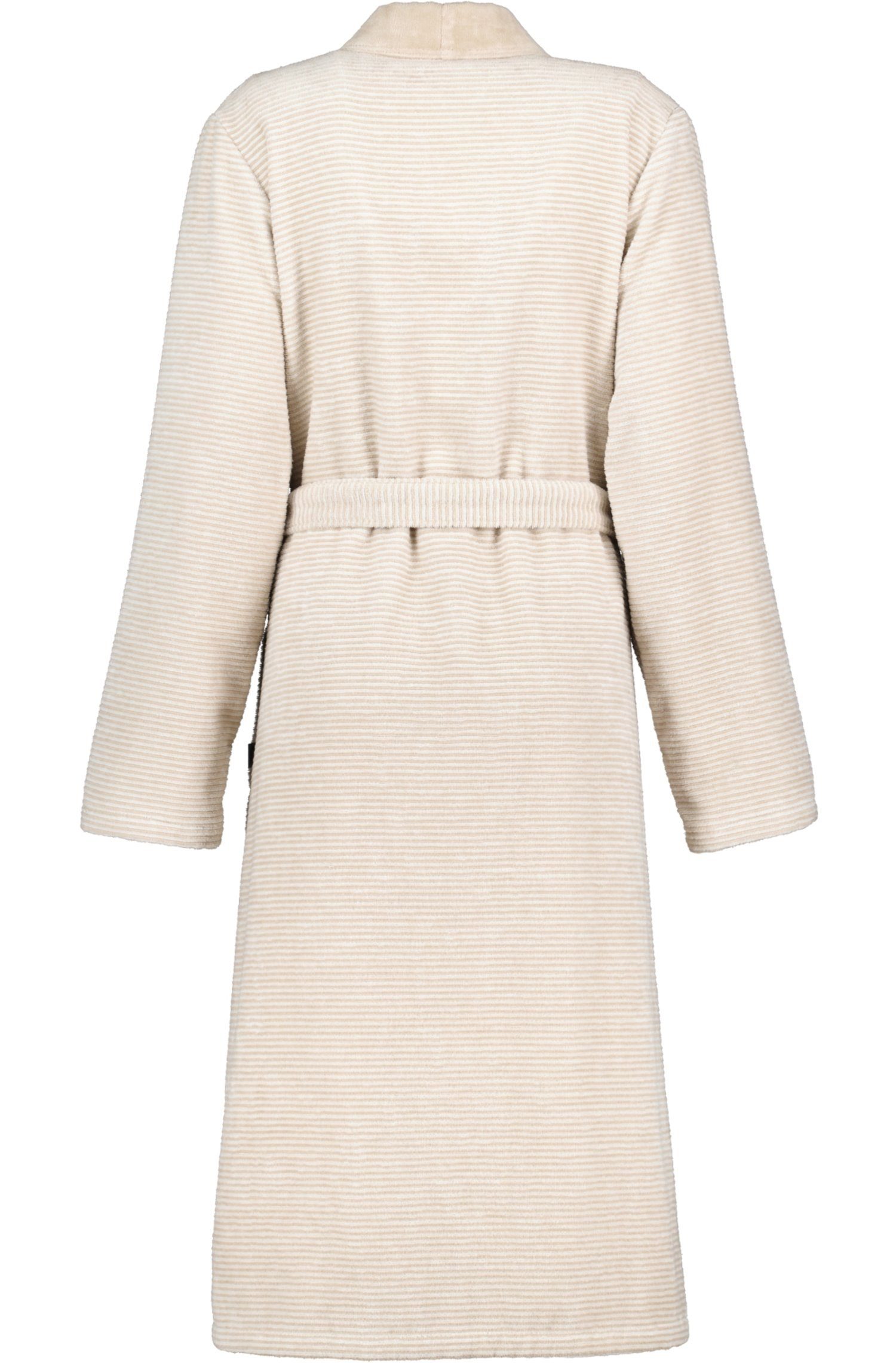 Cawö Damenbademantel, Langform, Baumwolle, Kimono-Kragen, Gürtel, günstig online kaufen