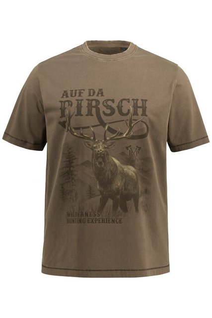 JP1880 T-Shirt T-Shirt Tracht Halbarm großer Print Vintage Look günstig online kaufen