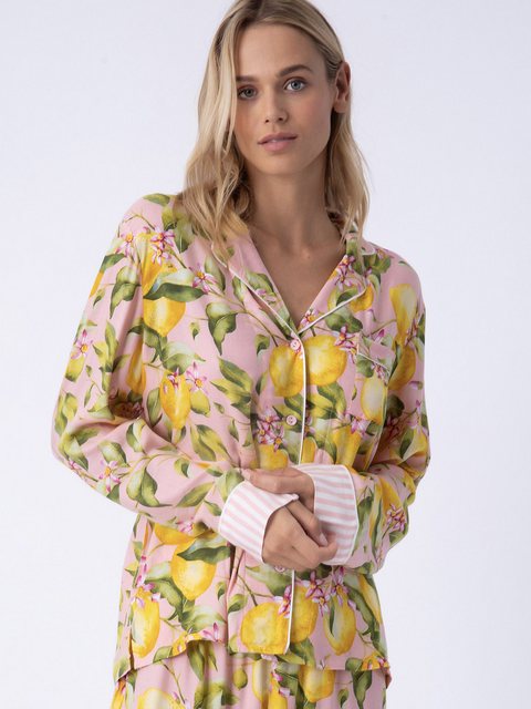 PJ Salvage Pyjamaoberteil l/s shirt - In Full Bloom schlaf-oberteil nachthe günstig online kaufen