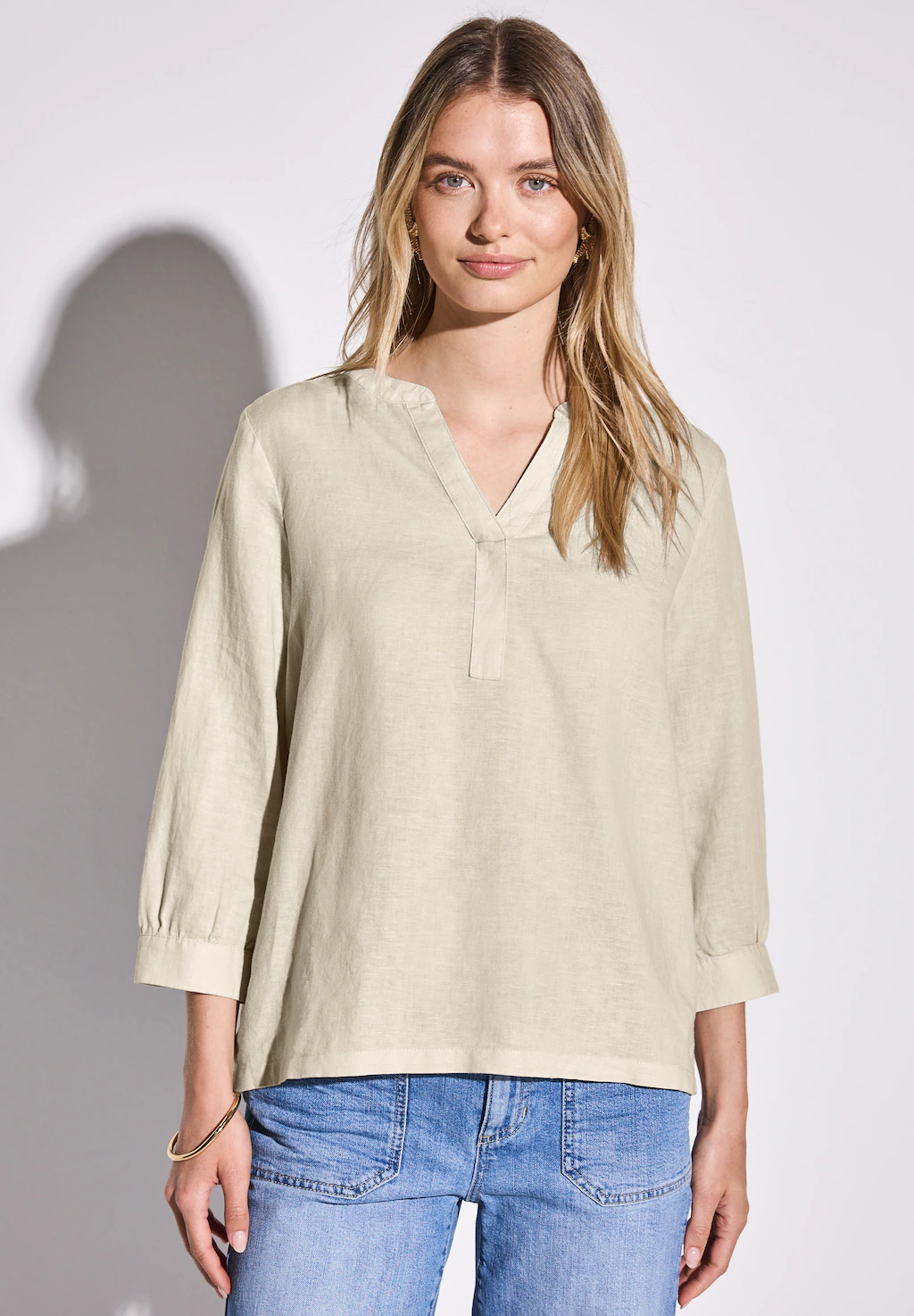STREET ONE Klassische Bluse, mit 3/4 Ärmeln günstig online kaufen