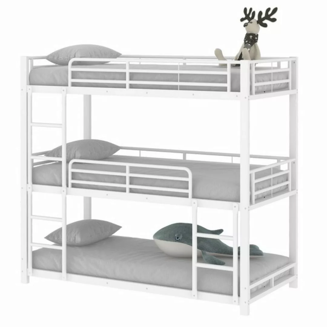 HAUSS SPOLE Etagenbett 90x200cm Metallbett, Dreifach-Etagenbett für Kinder, günstig online kaufen