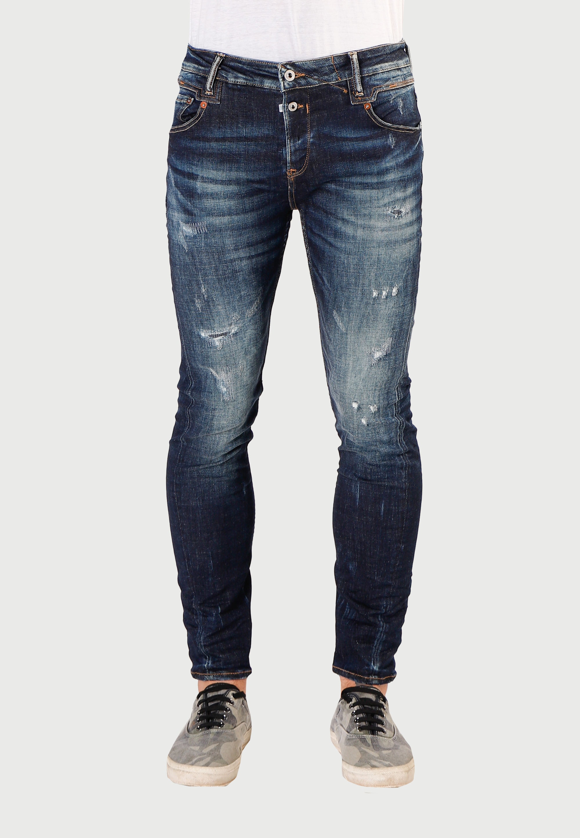 Le Temps Des Cerises Slim-fit-Jeans, in modischem Used-Look günstig online kaufen