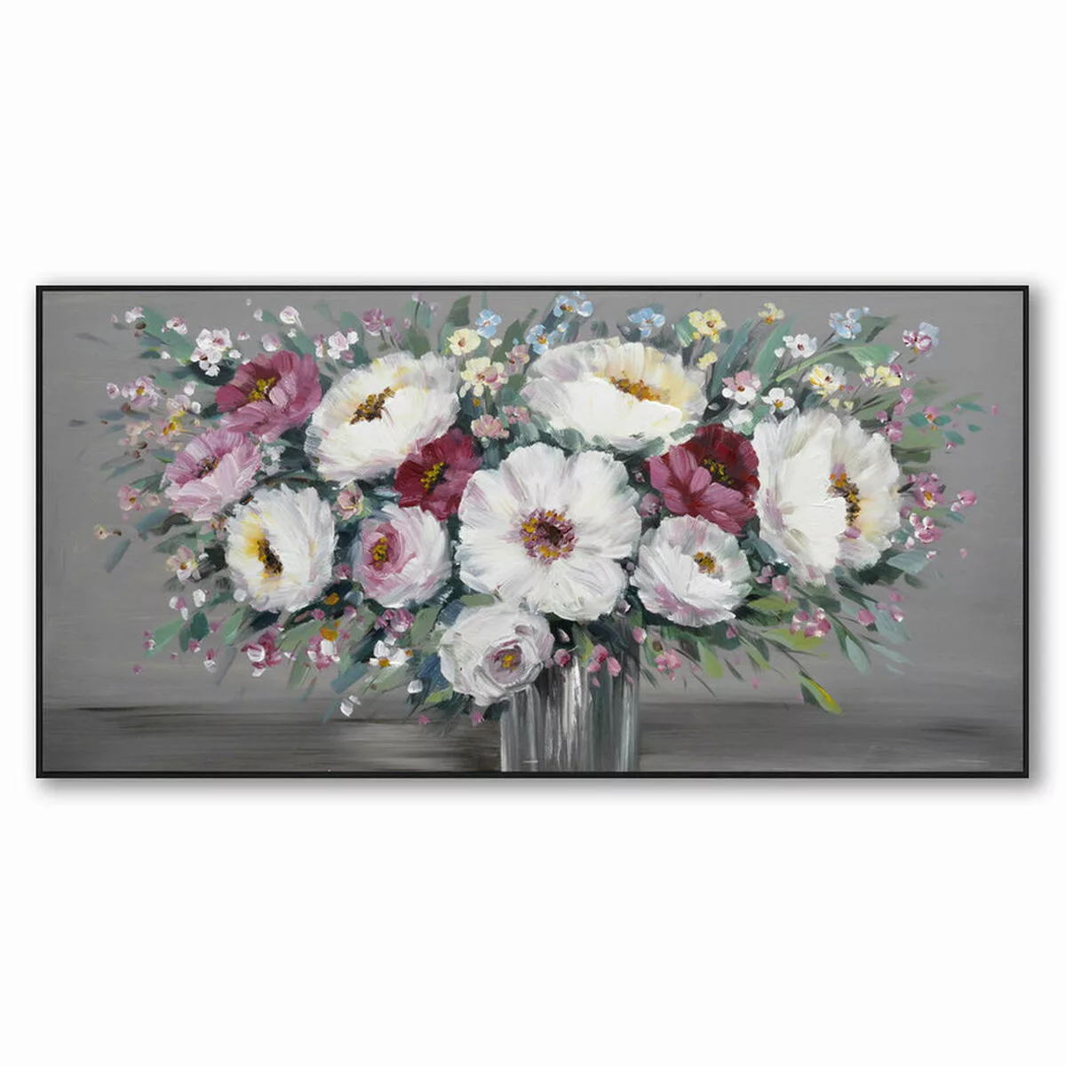 Bild Dkd Home Decor Polystyrol Leinwand Blumenvase (2 Pcs) (122 X 4.5 X 62 günstig online kaufen