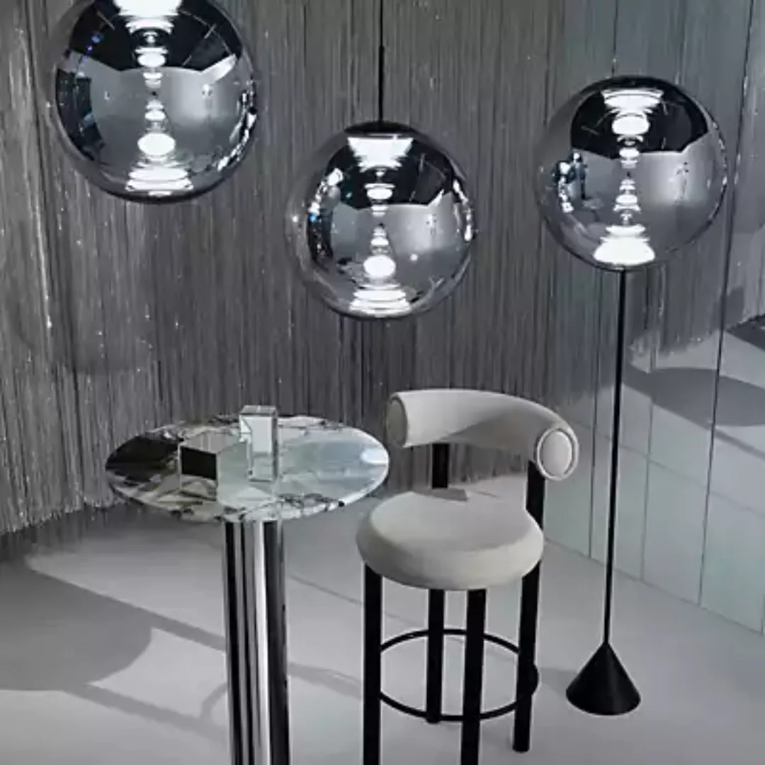 Tom Dixon Globe Cone Stehleuchte LED, chrom günstig online kaufen