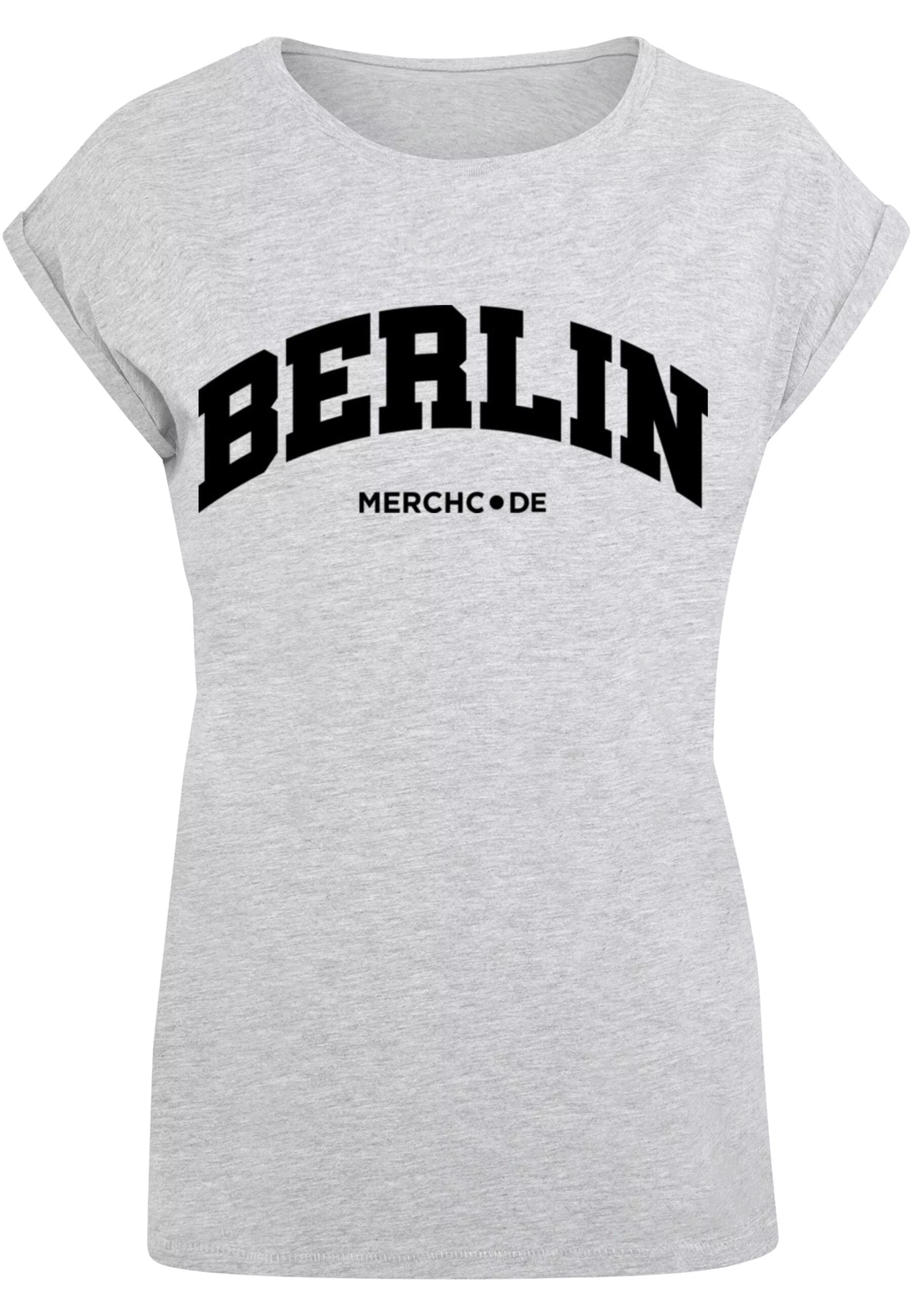 Merchcode T-Shirt "Merchcode Damen Ladies Berlin Wording - T-Shirt" günstig online kaufen