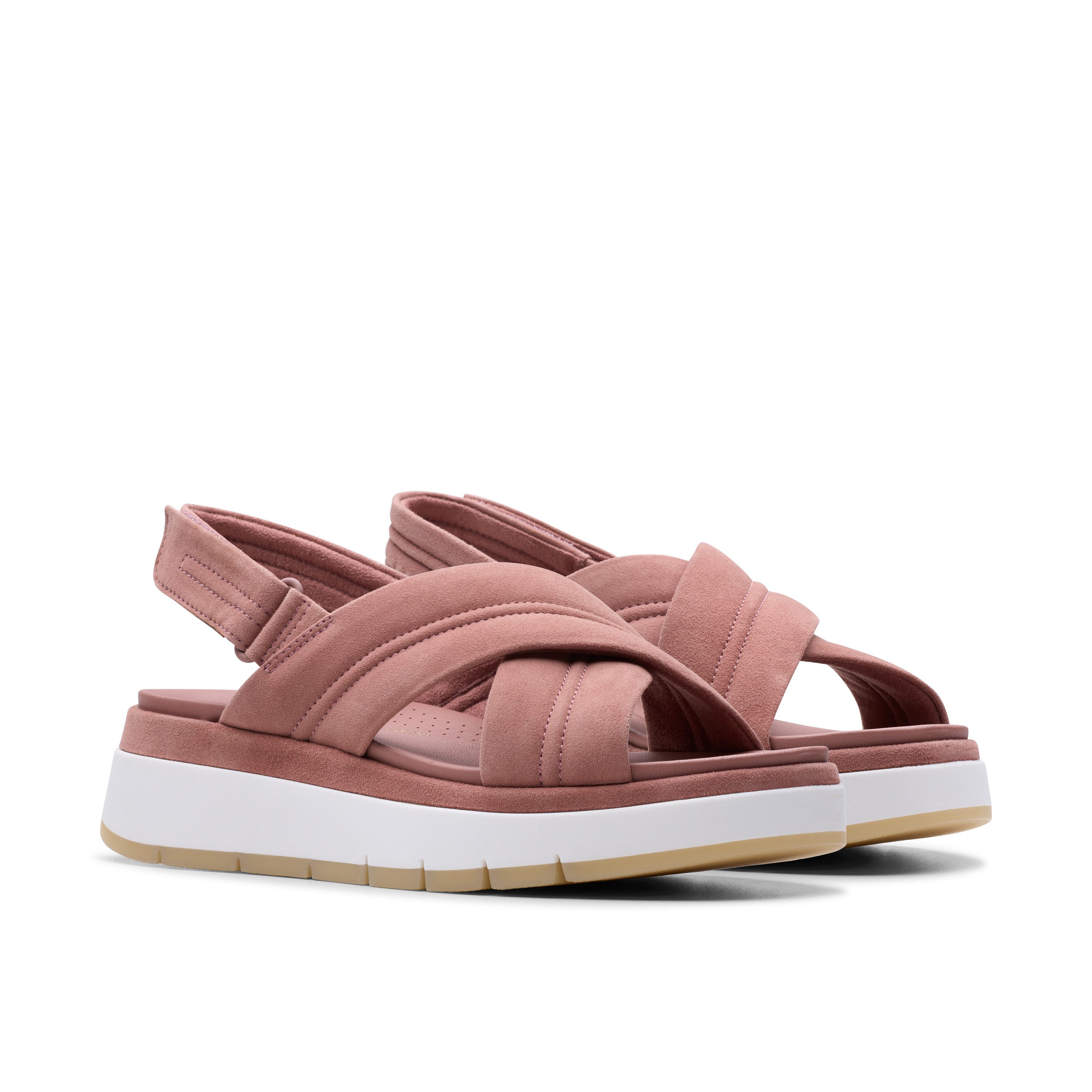 Clarks Sandale "Tuscan Cross", Sandalette, Flats, Sommerschuh mit Plateauso günstig online kaufen
