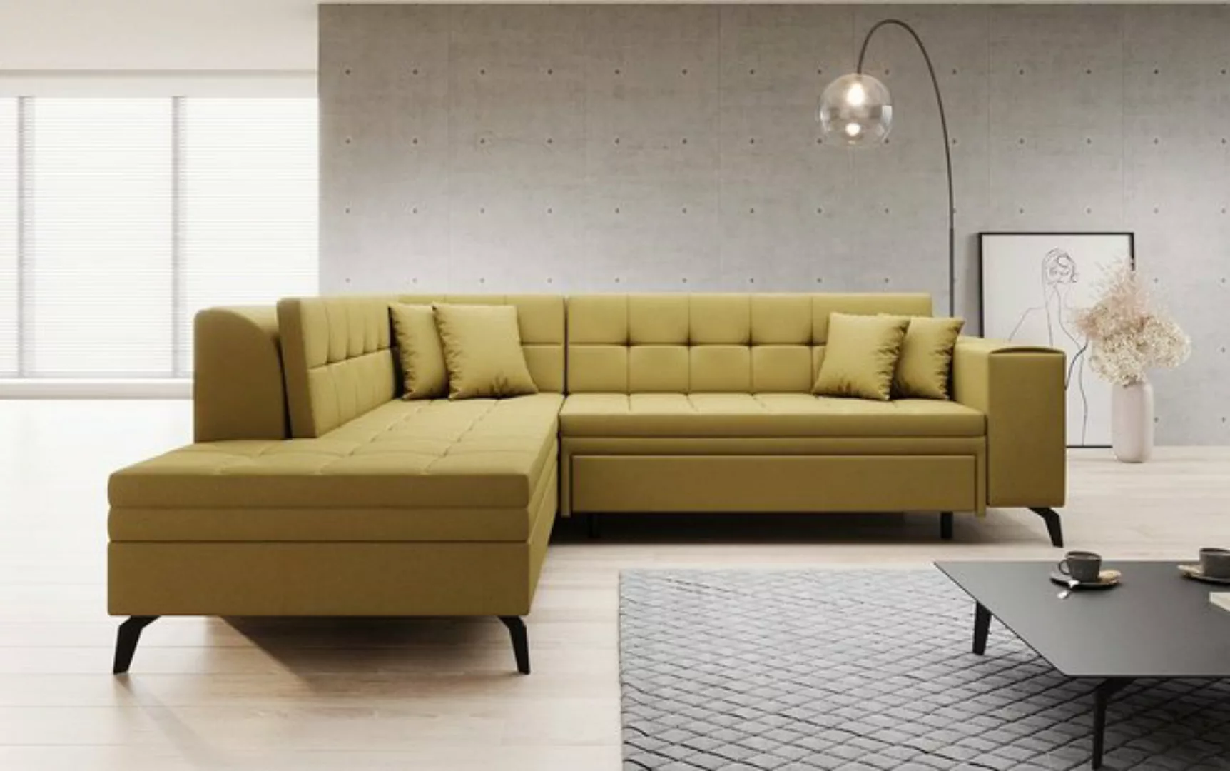 Luxusbetten24 Schlafsofa Designer Sofa Lania, mit Schlaffunktion günstig online kaufen