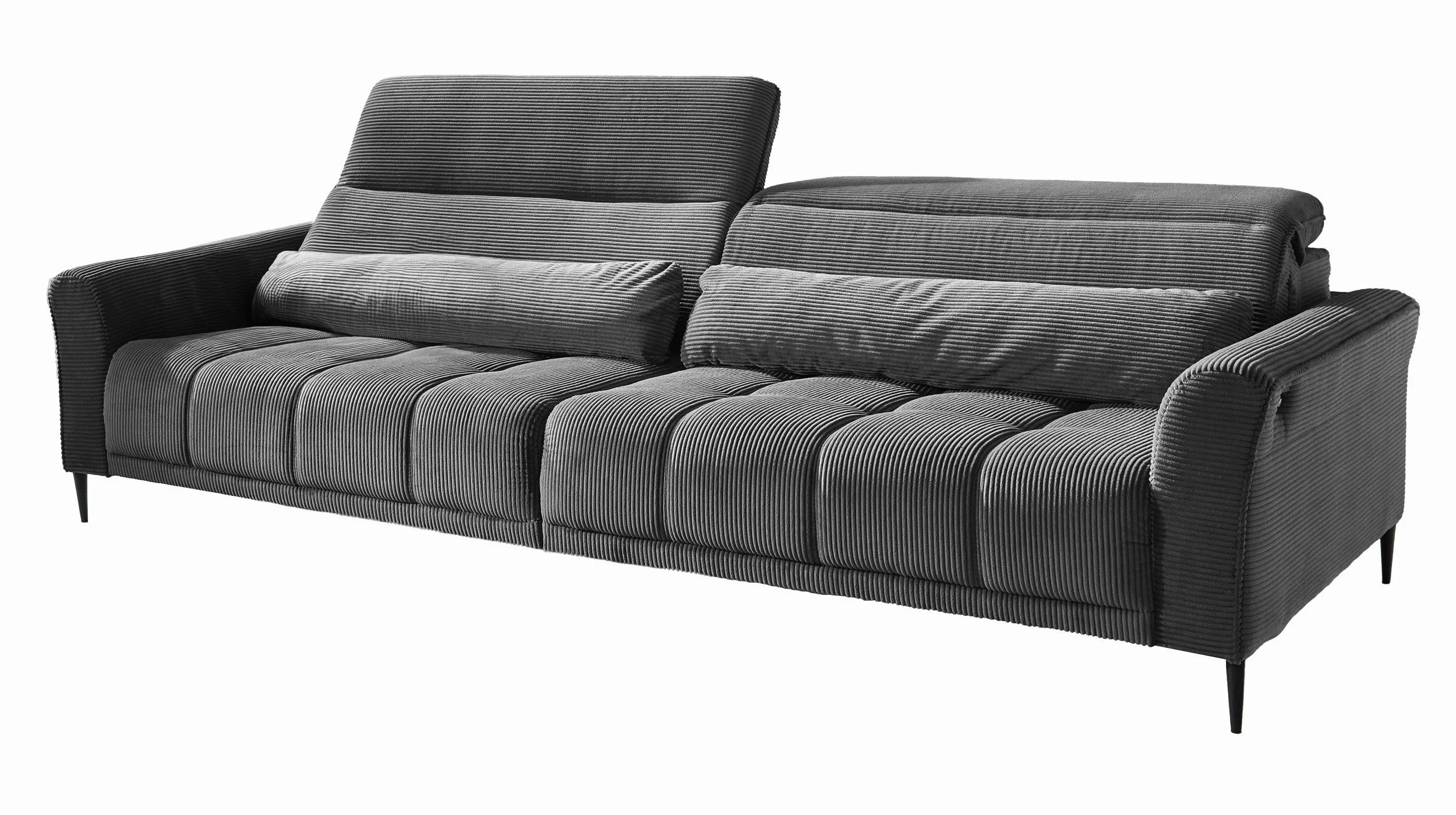 Massivart® Big-Sofa LOGAN Cord grün, grau, günstig online kaufen