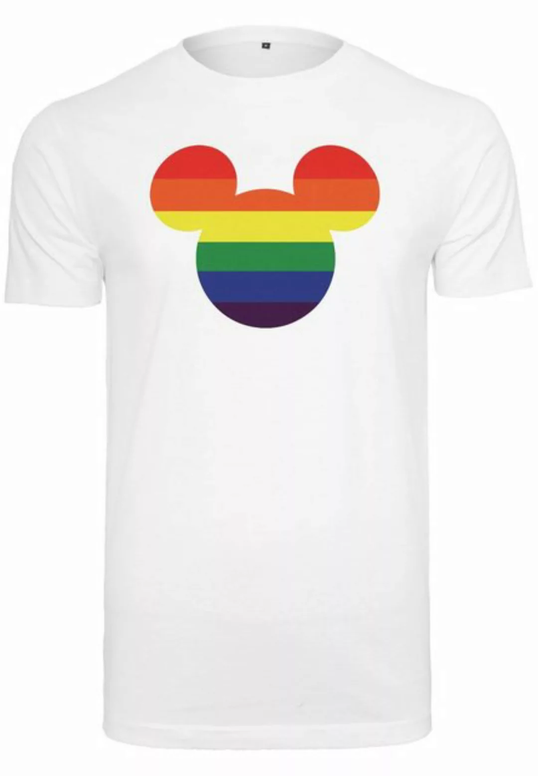 Merchcode Kurzarmshirt Merchcode Herren Mickey Mouse Rainbow Pride Tee (1-t günstig online kaufen