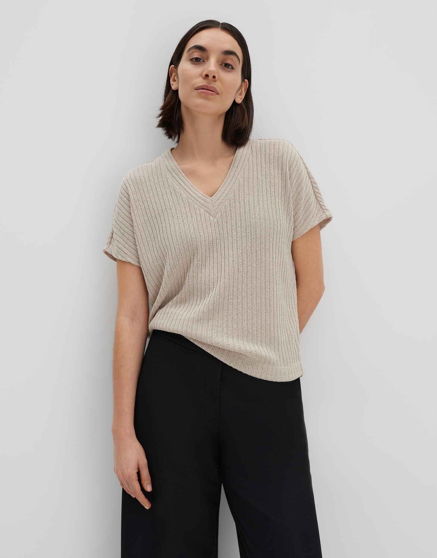 someday Sweatshirt USADIE in gerippter Strickoptik günstig online kaufen