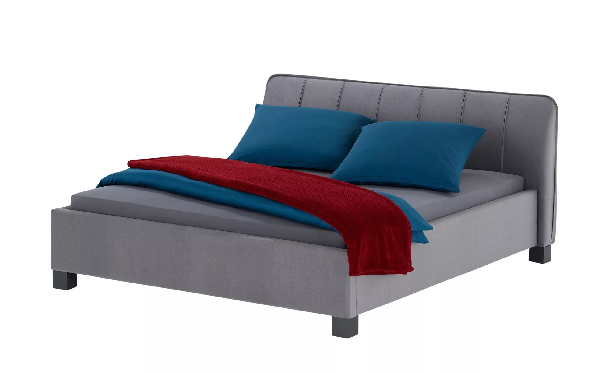 Polsterbettgestell mit Bettkasten - grau - 180 cm - 95 cm - Betten > Doppel günstig online kaufen