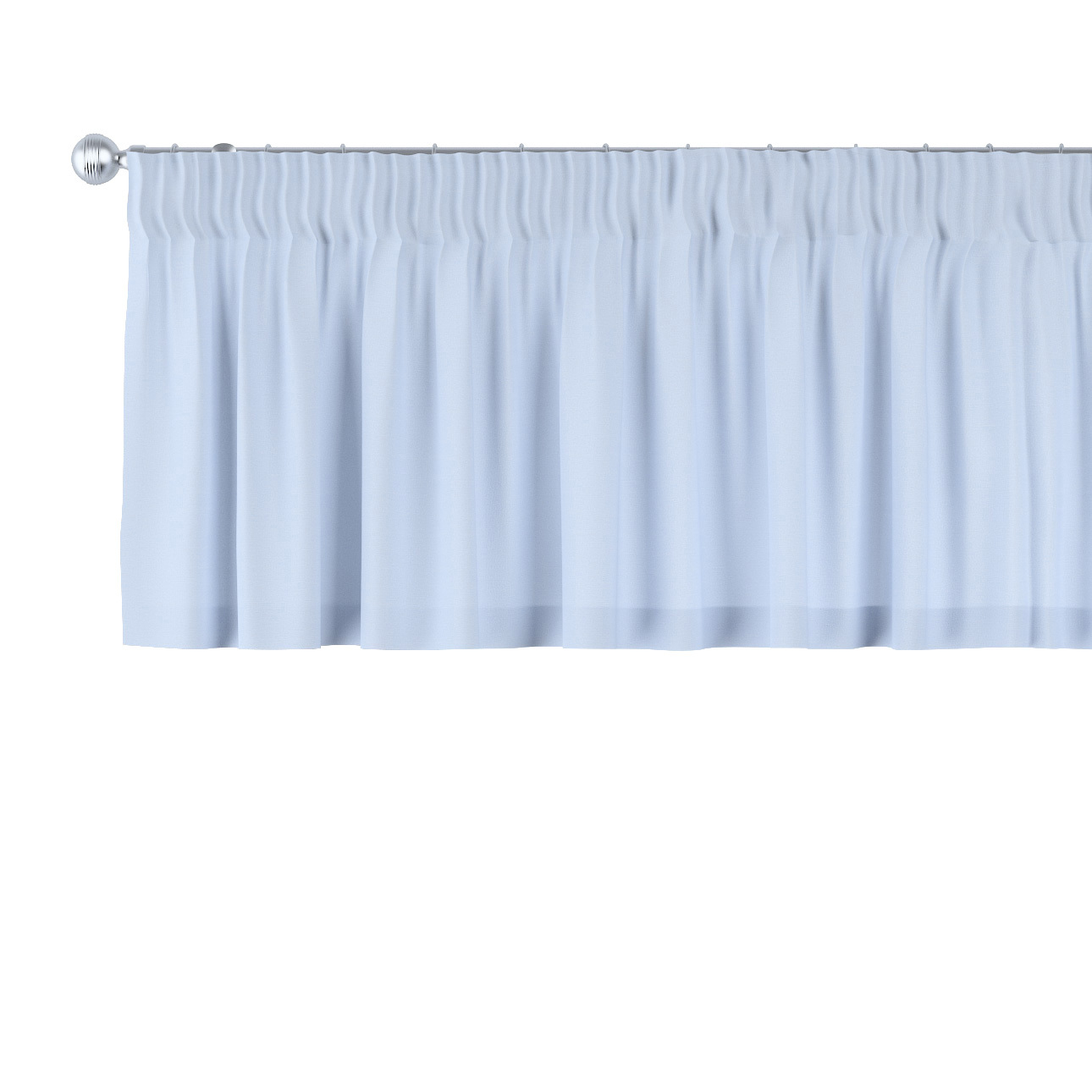 Kurzgardine mit Kräuselband, hellblau, 130 x 40 cm, Loneta (133-35) günstig online kaufen