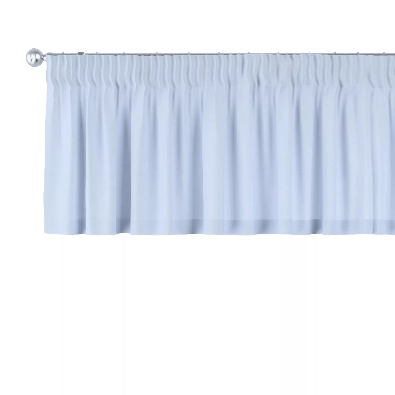 Kurzgardine mit Kräuselband, hellblau, 130 x 40 cm, Loneta (133-35) günstig online kaufen