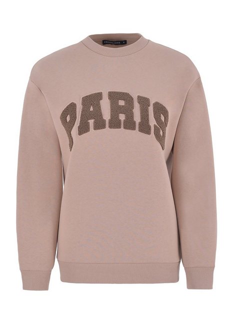 Freshlions Sweater Freshlions Paris Embroidery Oversize Sweater beige M günstig online kaufen