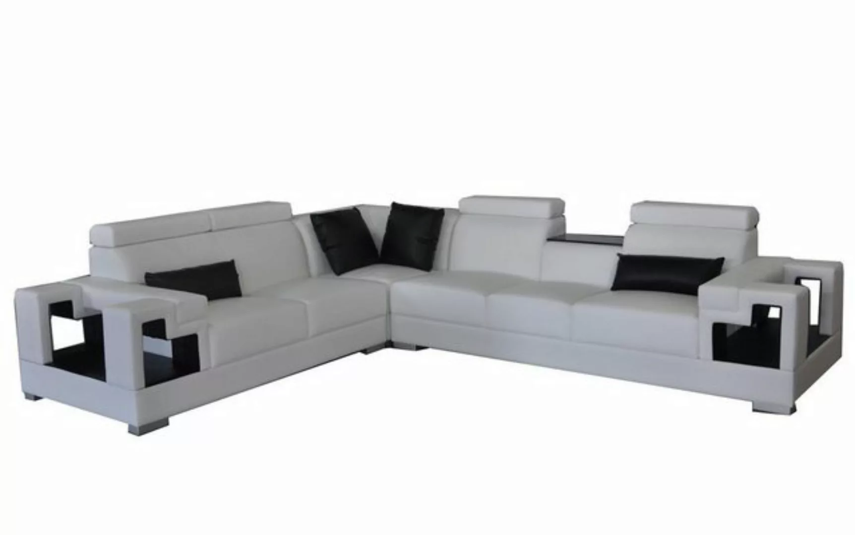 Xlmoebel Ecksofa Modernes Ledersofa mit USB-Anschluss in L-Form für Wohnlan günstig online kaufen