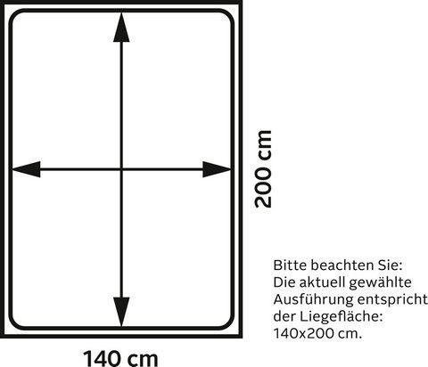 Westfalia Schlafkomfort Boxspringbett, wahlweise mit Bettkasten günstig online kaufen