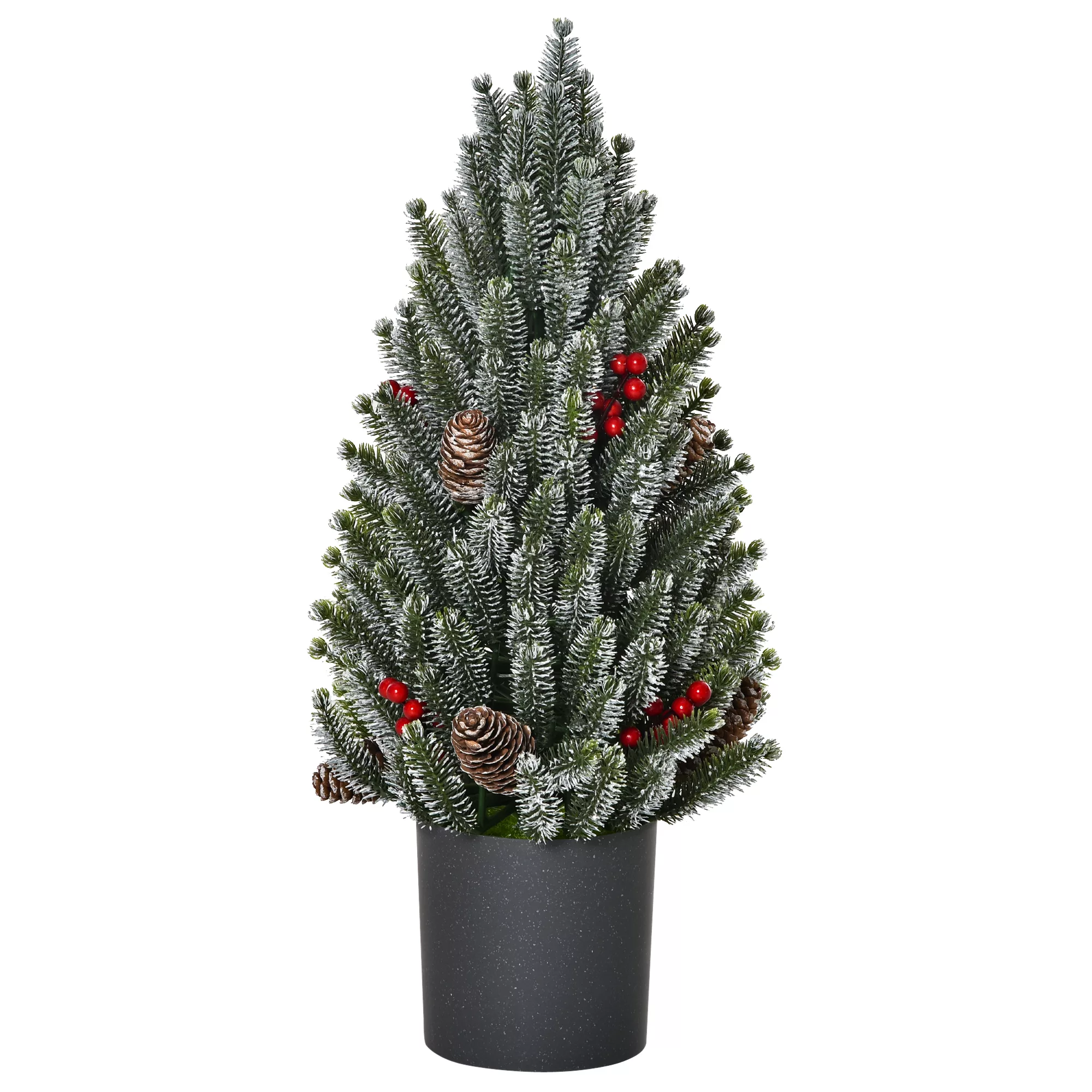 HOMCOM Künstlicher Weihnachtsbaum Tisch-Christbaum 170 Äste schneebedecktes günstig online kaufen