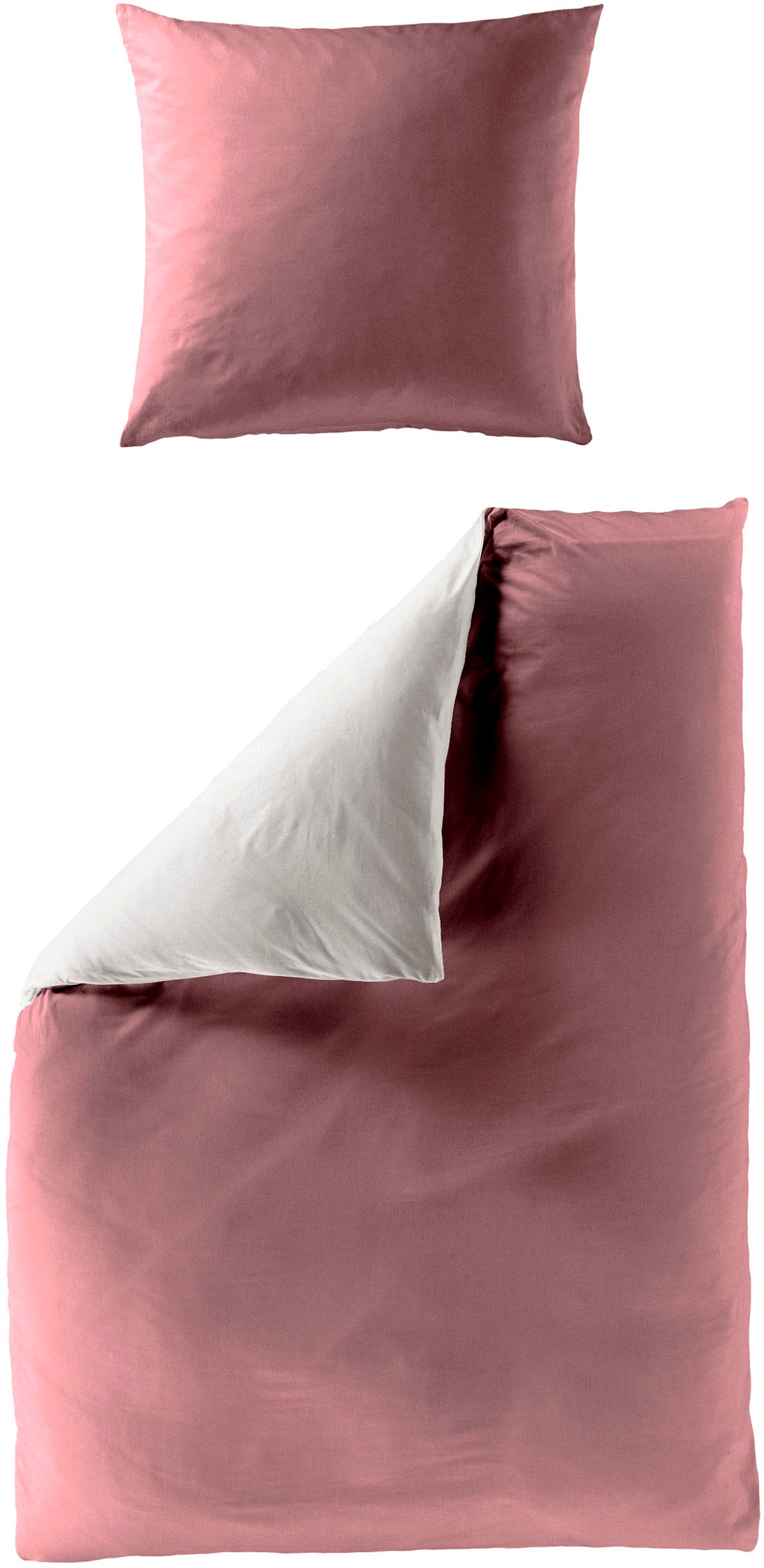 BIERBAUM Wendebettwäsche »Modern Uni in Gr. 135x200 oder 155x220 cm«, Moder günstig online kaufen