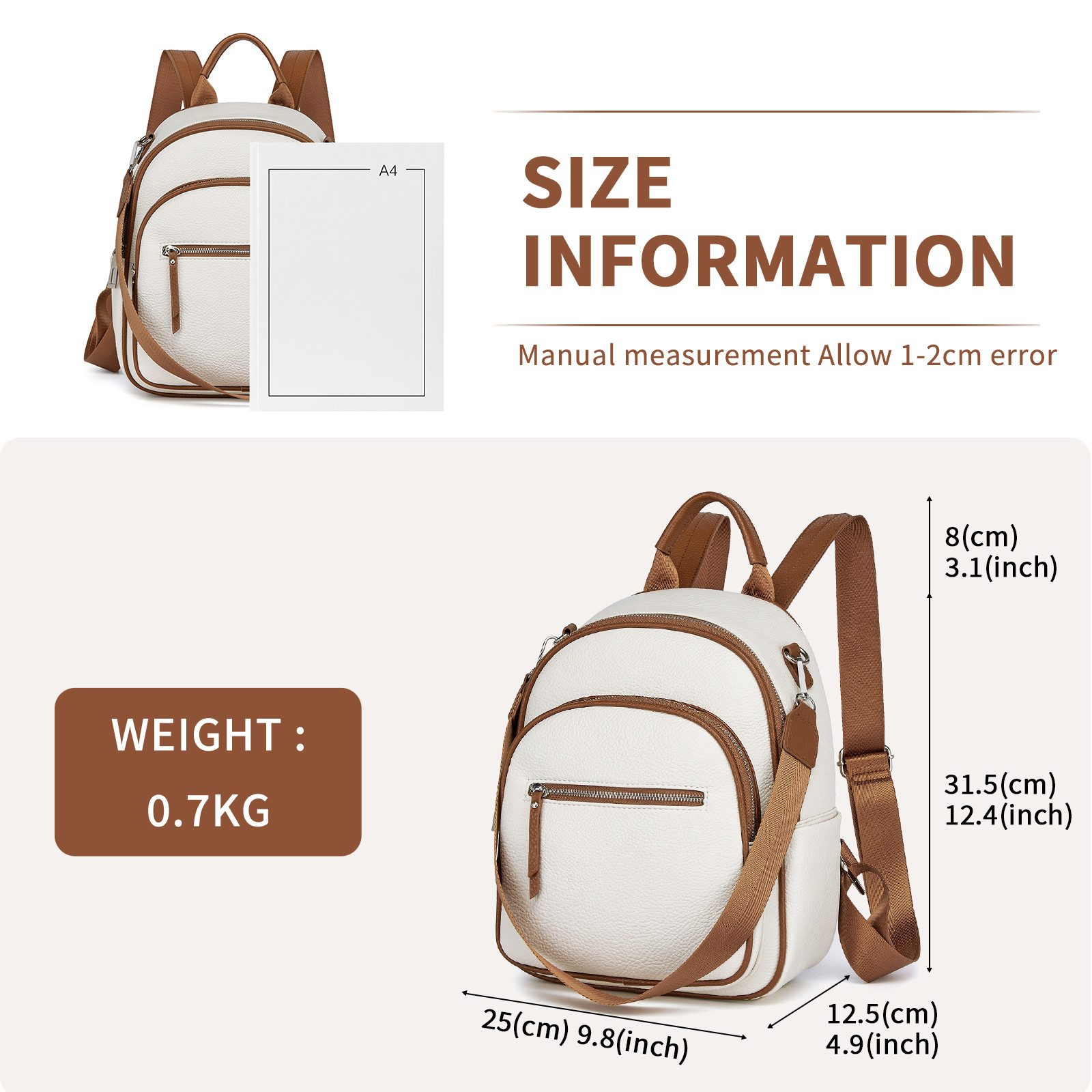 Miss Lulu Tagesrucksack Damen-Rucksack Klein, Elegante günstig online kaufen