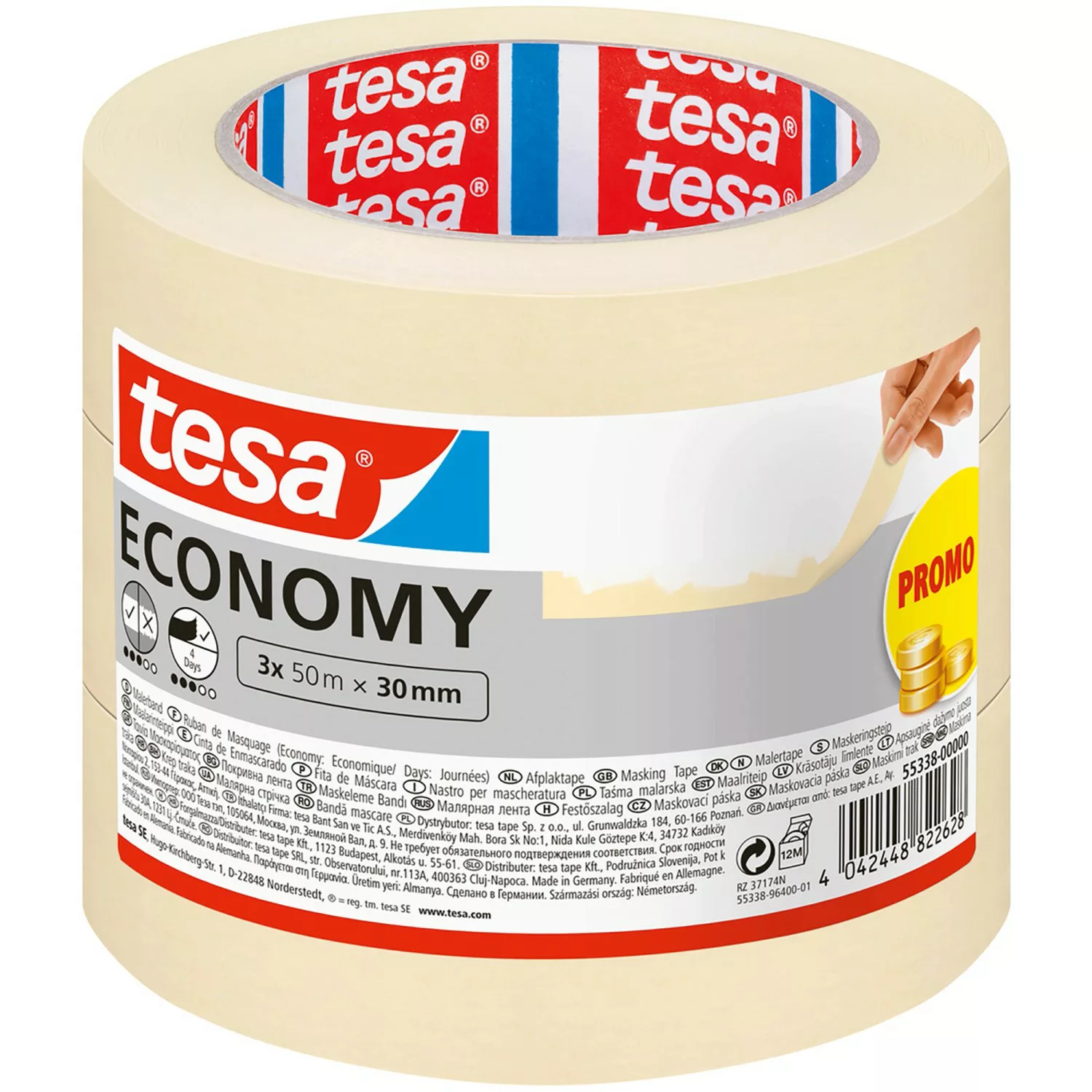 Tesa Universal Beige 3 x 50 m x 30 mm günstig online kaufen