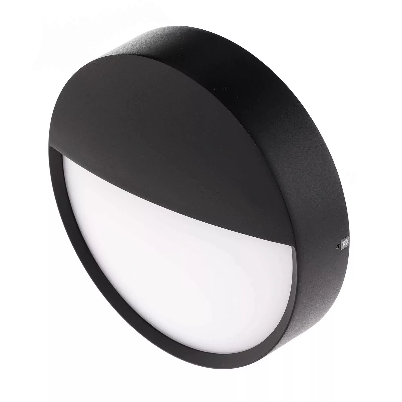 BRUMBERG Eye LED-Außenwandleuchte, halb, schwarz günstig online kaufen