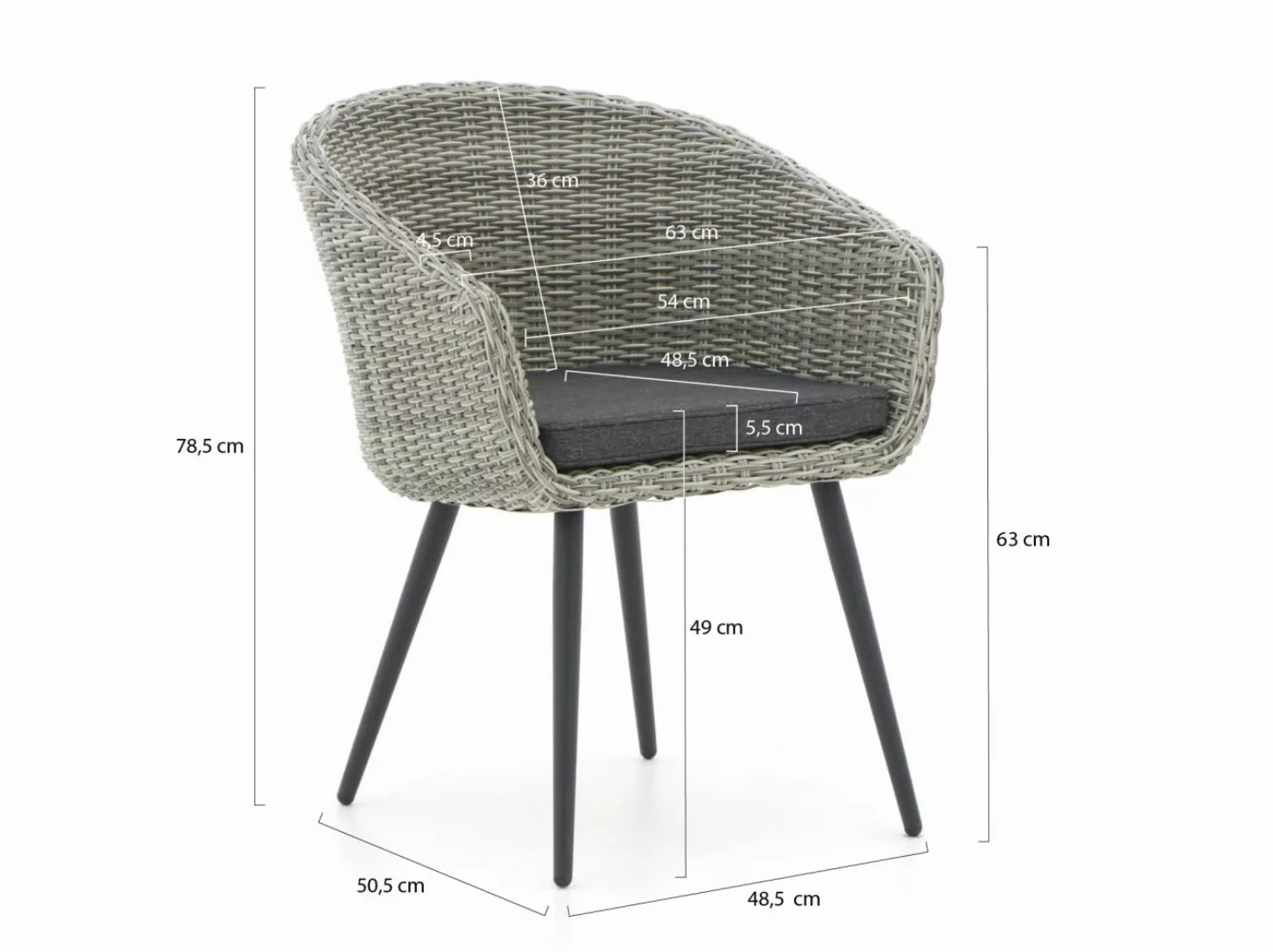 Manifesto Veruno/Sora 160 cm Gartenmöbel-Set 5-teilig günstig online kaufen