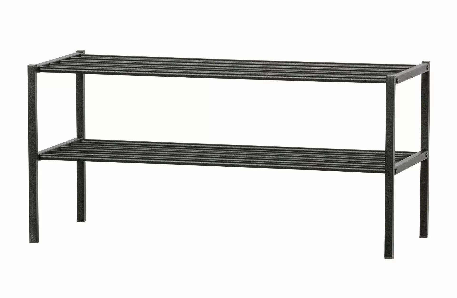WOOOD Schuhregal Ferro aus Metall, Schwarz günstig online kaufen