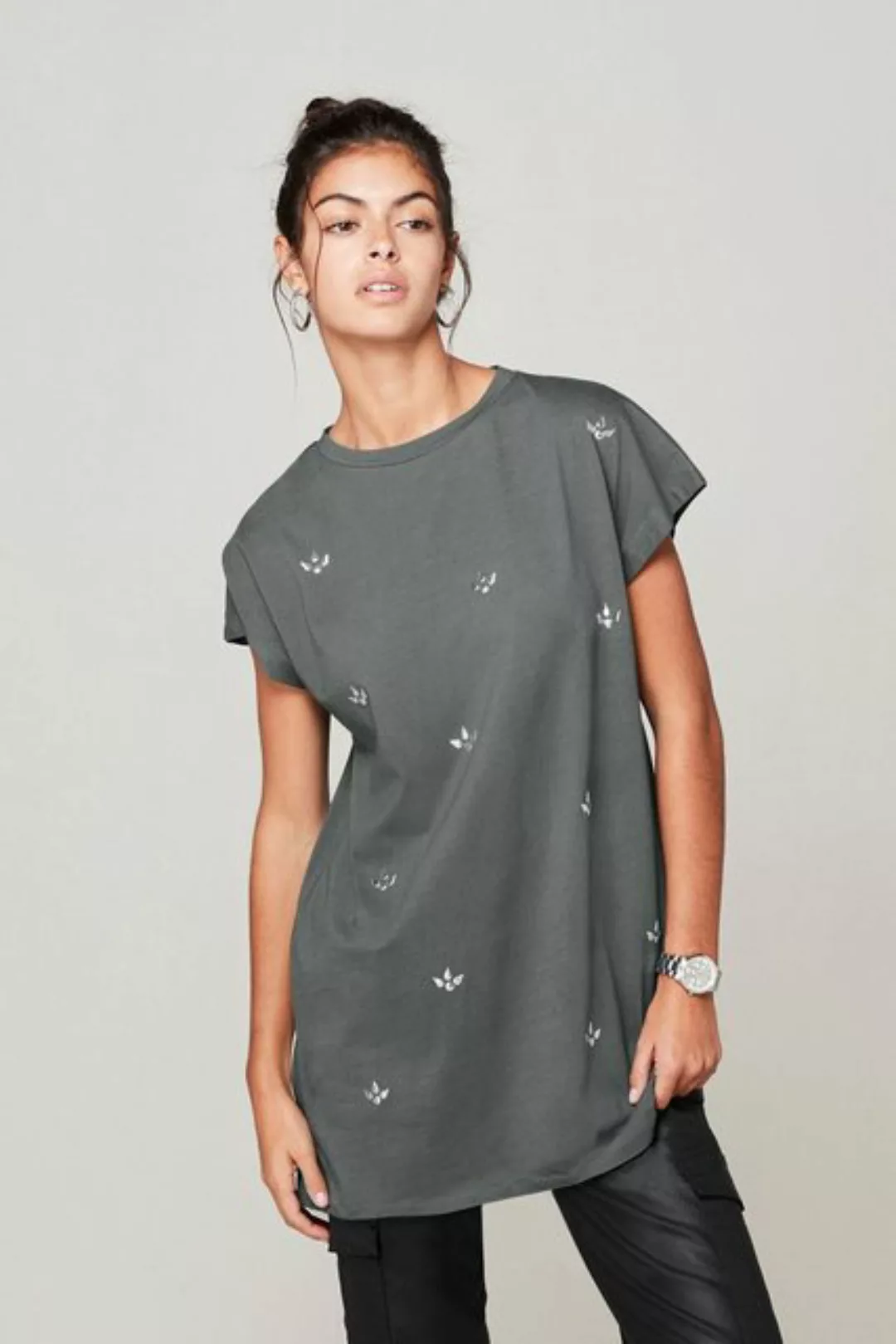 Next Tunika Kurzarm-T-Shirt mit Strass (1-tlg) günstig online kaufen