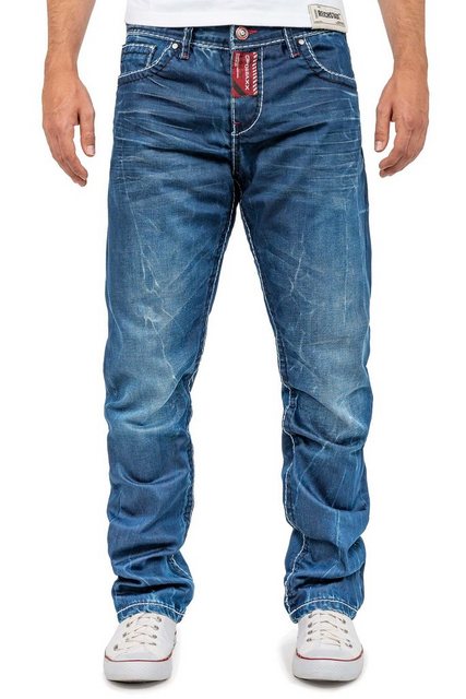 Cipo & Baxx Regular-fit-Jeans Casual Hose BA-CD709 Blau W29/L32 (1-tlg) mit günstig online kaufen