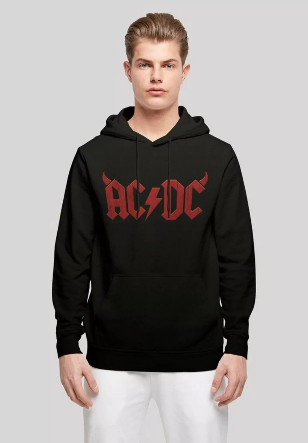 F4NT4STIC Kapuzenpullover "ACDC Rock Band Horns Logo", Print günstig online kaufen