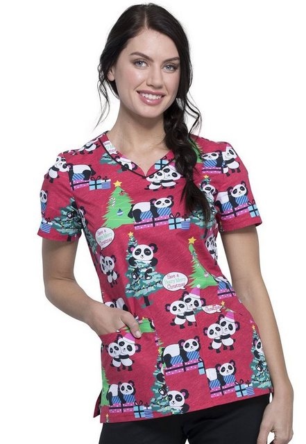 Cherokee Funktionsbluse Bunt bedruckter Damen Kasack "Marry Pandas" Kasack günstig online kaufen