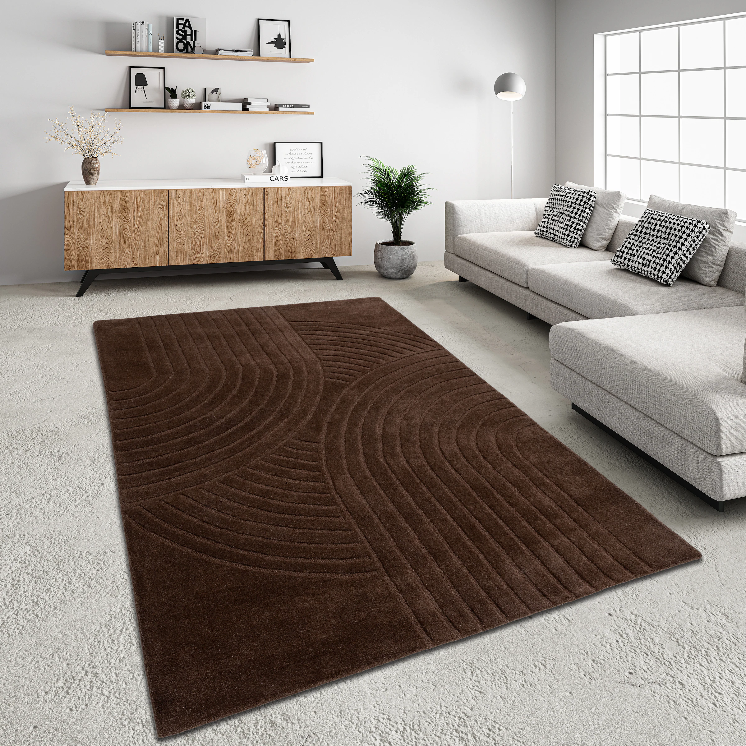 my home Wollteppich Gabbo Design, Handweb günstig online kaufen