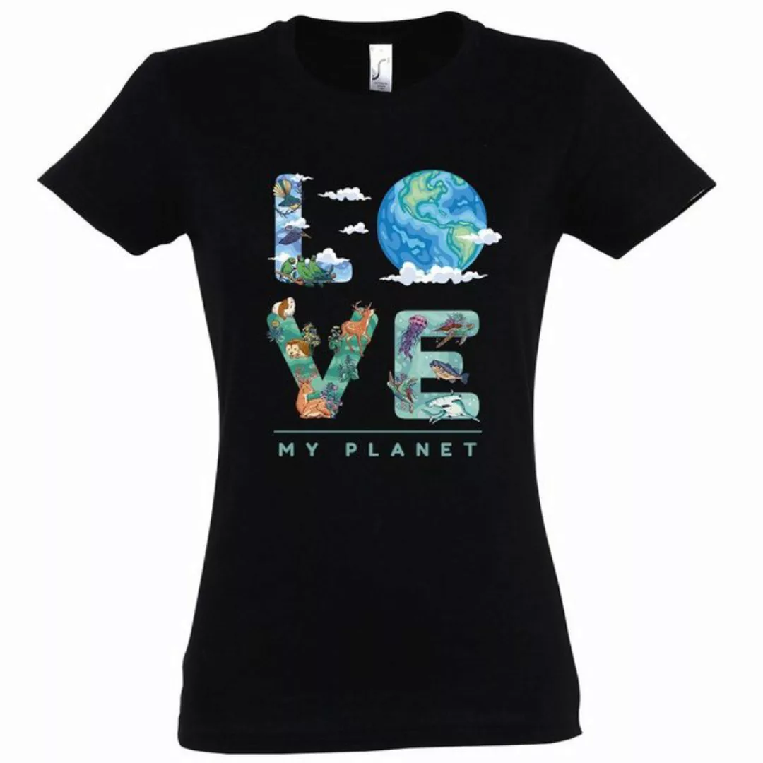 Youth Designz T-Shirt Love My Planet Damen Shirt mit trendigem Frontprint günstig online kaufen