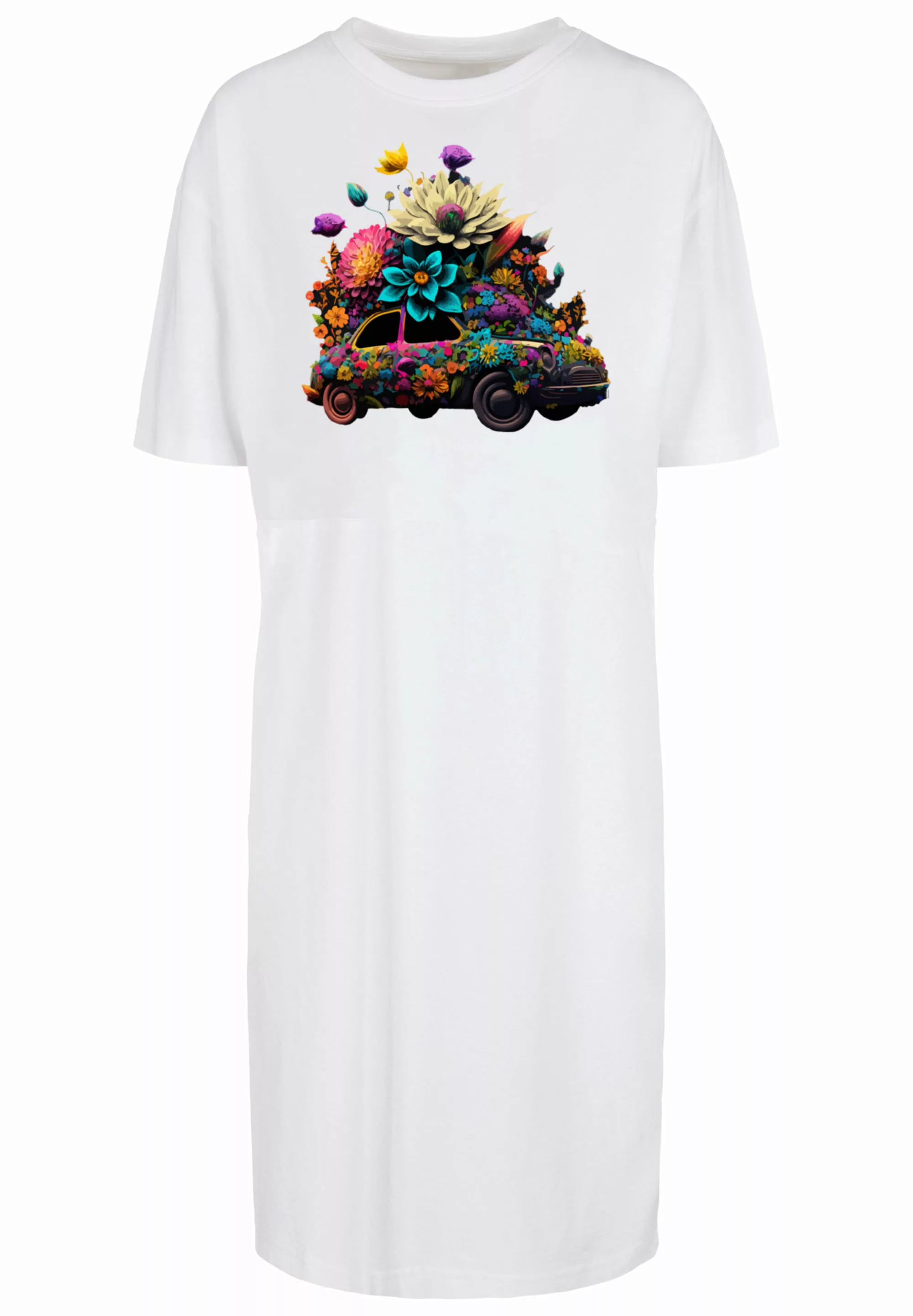 F4NT4STIC Shirtkleid "Blumen Auto", Print günstig online kaufen