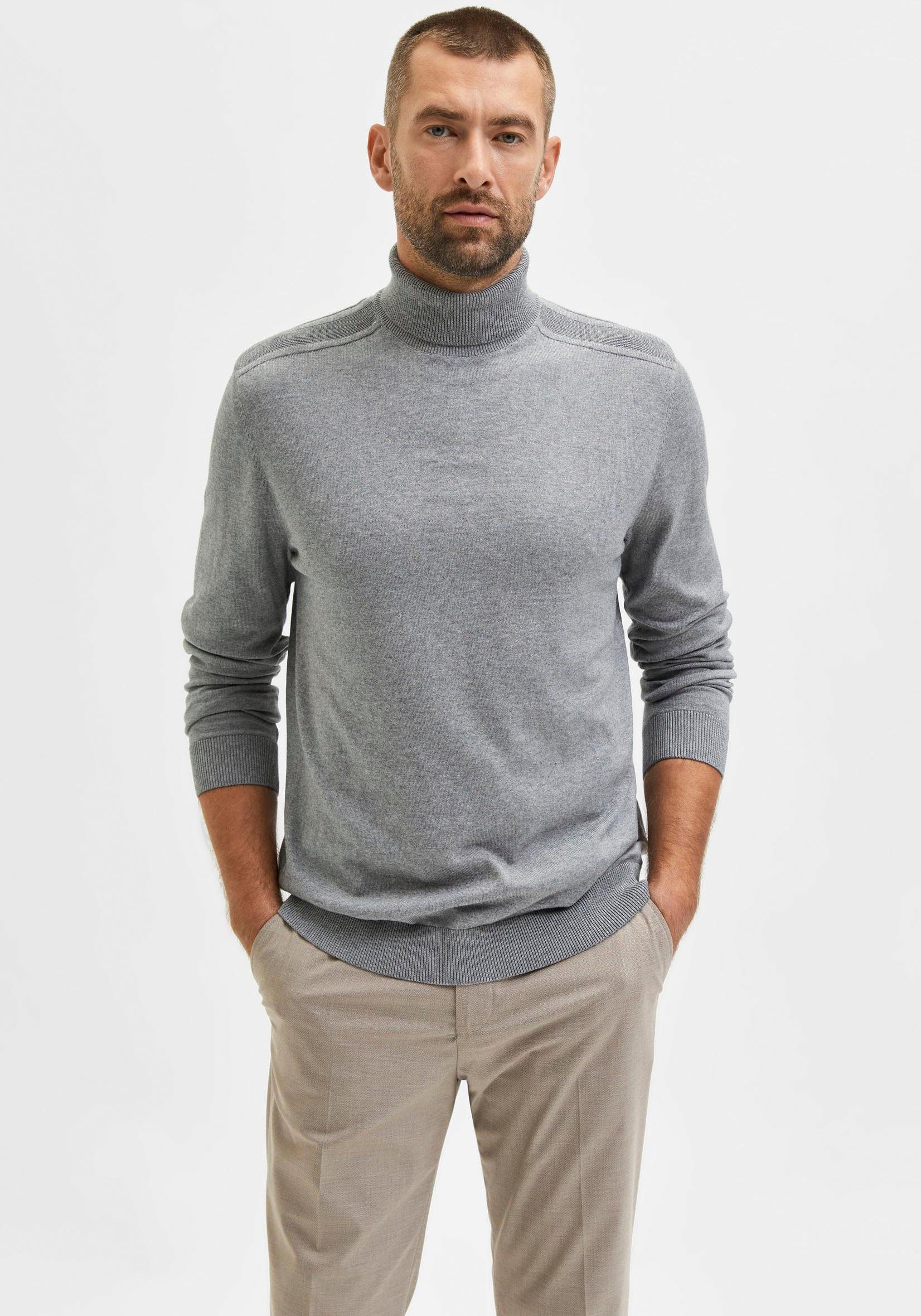 SELECTED HOMME Rollkragenpullover SLHBERG ROLL NECK günstig online kaufen