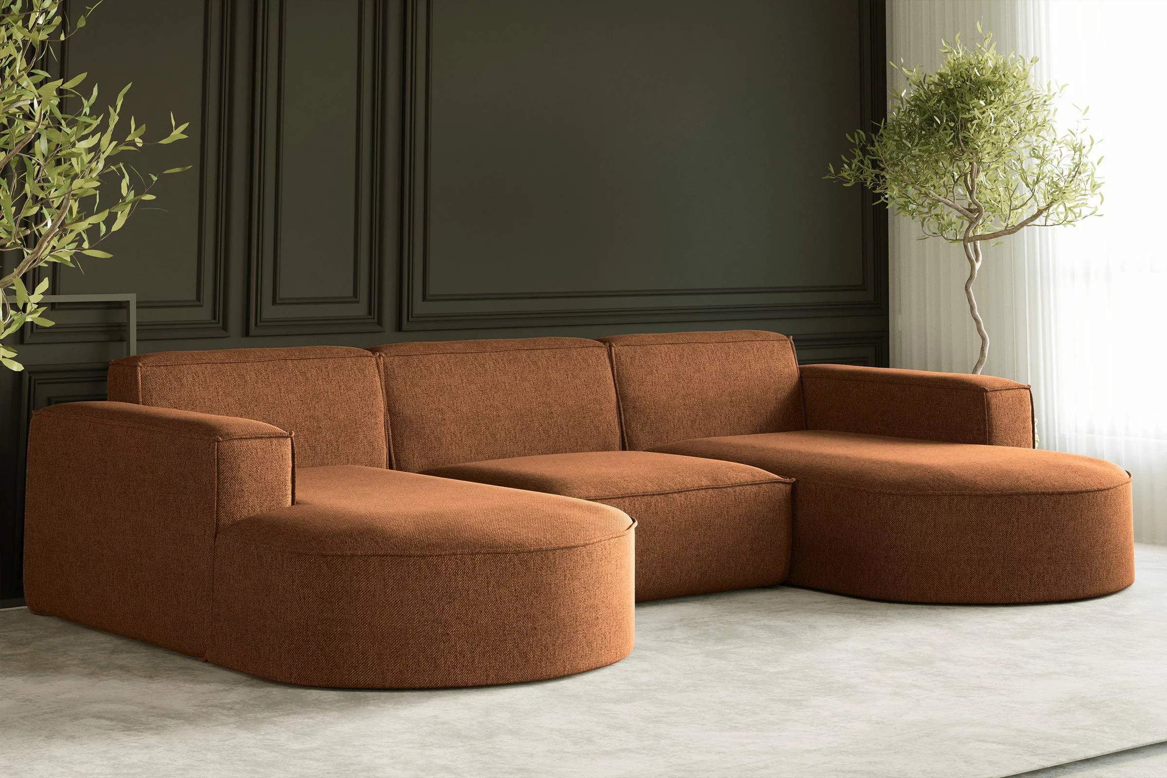 Kaiser Möbel Ecksofa Sofa U form, günstig online kaufen